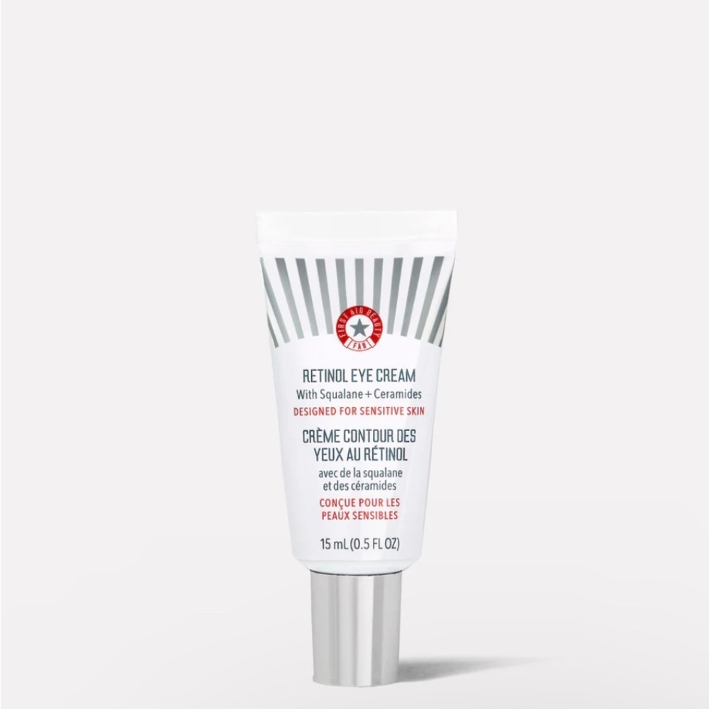 NWT, First Aid Beauty, 15mL Retinol Eye‎ Cream with Squalane + Ceramides